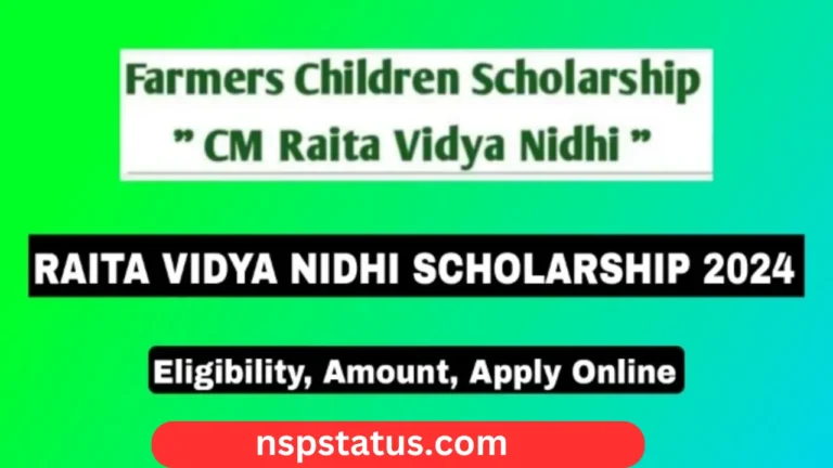 Raita Vidya Nidhi Scholarship 2024: Eligibility, Amount, Application Process